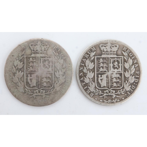 2261 - Two silver half crowns of Queen Victoria, 1874 & 1882. UK P&P Group 0 (£6+VAT for the first lot and ... 