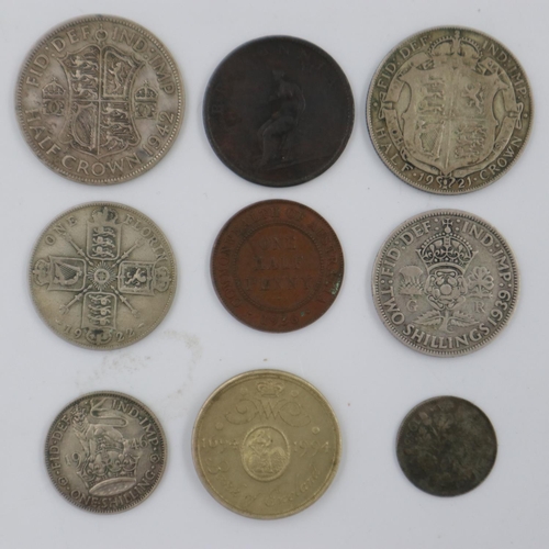 2268 - UK denominations, George III and later, including silver examples. UK P&P Group 0 (£6+VAT for the fi... 