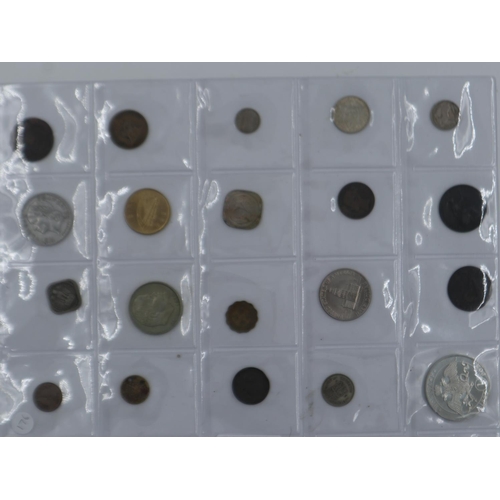 2295 - Coin page to include UK, world and tokens - some UK silver. UK P&P Group 1 (£16+VAT for the first lo... 