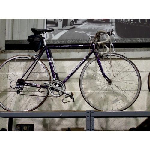 1002 - Gents Peugeot racing bike. 21 inch frame, 24 inch wheels. Not available for in-house P&P