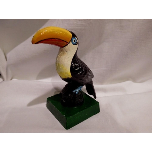 1006 - Cast iron Guinness toucan. UK P&P Group 1 (£16+VAT for the first lot and £2+VAT for subsequent lots)