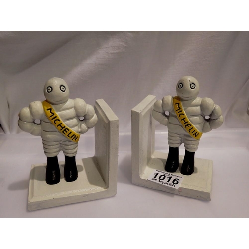 1016 - Cast iron Michelin Men bookends. UK P&P Group 1 (£16+VAT for the first lot and £2+VAT for subsequent... 