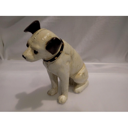 1022 - Cast iron His Masters Voice dog. UK P&P Group 1 (£16+VAT for the first lot and £2+VAT for subsequent... 