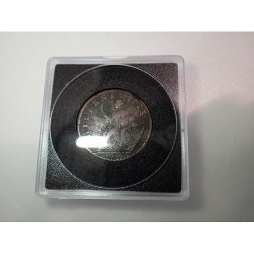 1082 - 1723 - Hibernian Woods halfpenny of King George I. UK P&P Group 1 (£16+VAT for the first lot and £2+... 