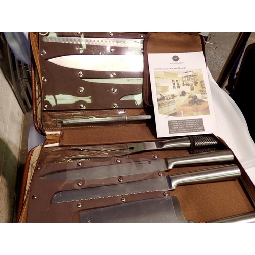 1107 - Cased Waltmann Und Sohn knife set. UK P&P Group 2 (£20+VAT for the first lot and £4+VAT for subseque... 