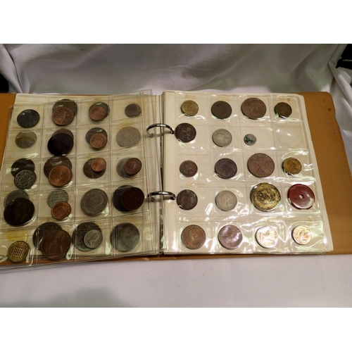 1114 - Coin folder populated with mainly old world examples. UK P&P Group 1 (£16+VAT for the first lot and ... 