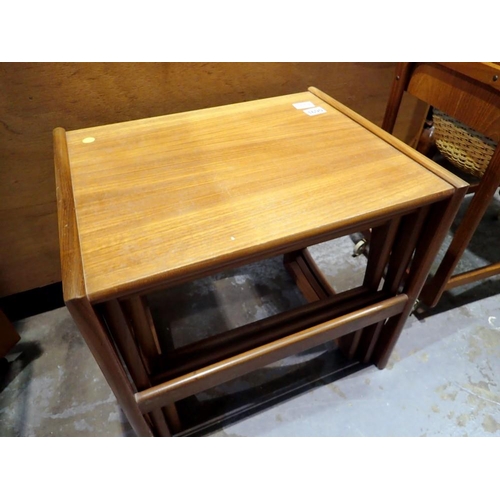 1690 - G-Plan nest of three tables, 53 x 48 cm H, no issues noted. Not available for in-house P&P