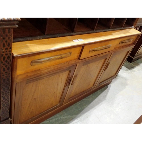 1704 - Teak G-Plan sideboard, 102 x 75 cm H. Not available for in-house P&P