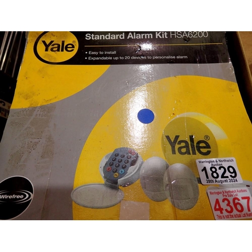 1829 - Boxed Yale standard home alarm kit. Not available for in-house P&P