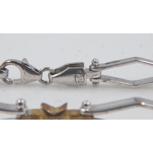 87 - 925 silver bracelet, L: 17 cm. UK P&P Group 0 (£6+VAT for the first lot and £1+VAT for subsequent lo... 