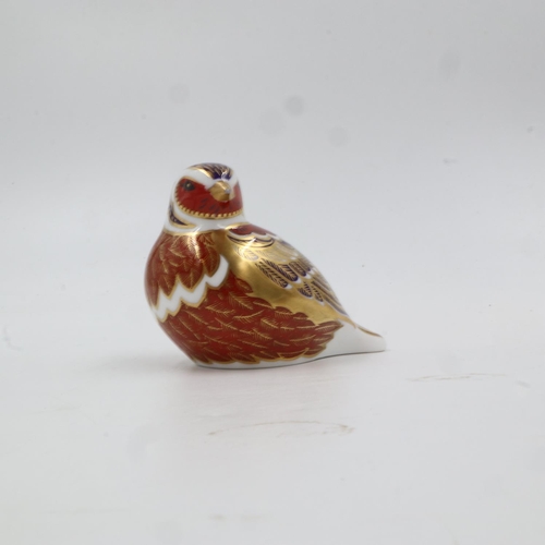 285 - Royal Crown Derby chaffinch, no cracks or chips, seconds quality, H: 70 mm. UK P&P Group 1 (£16+VAT ... 