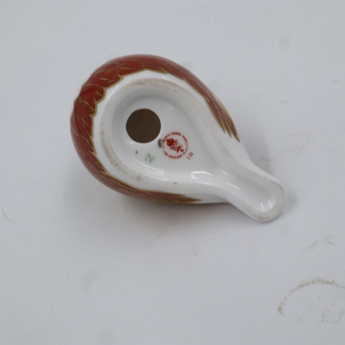 285 - Royal Crown Derby chaffinch, no cracks or chips, seconds quality, H: 70 mm. UK P&P Group 1 (£16+VAT ... 