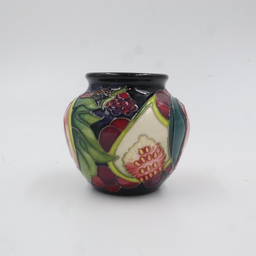 330 - Moorcroft vase in the Queens Choice pattern, 2000, no cracks or chips, H: 80 mm. UK P&P Group 1 (£16... 