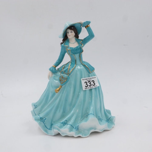 333 - Coalport figurine from the Classic elegance series, 'Gentle Breeze'. UK P&P Group 2 (£20+VAT for the... 