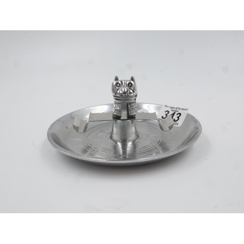 343 - American Mack truck ashtray, D: 14 cm. UK P&P Group 1 (£16+VAT for the first lot and £2+VAT for subs... 