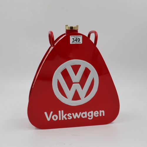 349 - Red Volkswagen petrol can, H: 35 cm. UK P&P Group 3 (£30+VAT for the first lot and £8+VAT for subseq... 