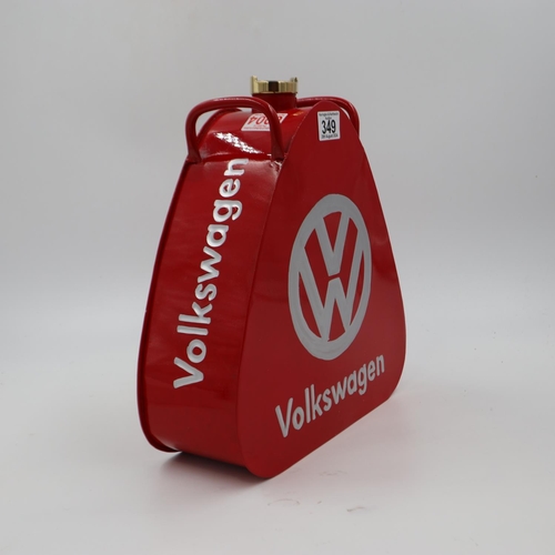 349 - Red Volkswagen petrol can, H: 35 cm. UK P&P Group 3 (£30+VAT for the first lot and £8+VAT for subseq... 