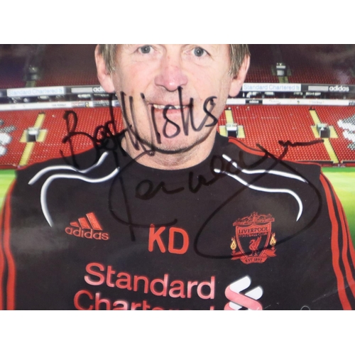 2009 - Signed picture of Kenny Dalglish in Liverpool card frame. UK P&P Group 2 (£20+VAT for the first lot ... 