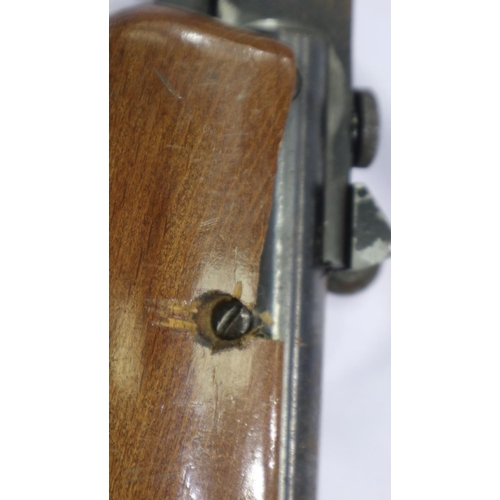 2038 - Series 70, model 79 air rifle, wood damage to stock, and rust around whole gun. UK P&P Group 3 (£30+... 