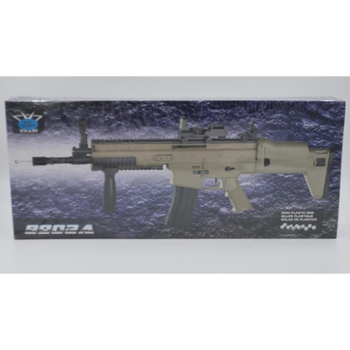 2043 - Airsoft Scar assault rifle, model 8902A, boxed and factory sealed. UK P&P Group 2 (£20+VAT for the f... 