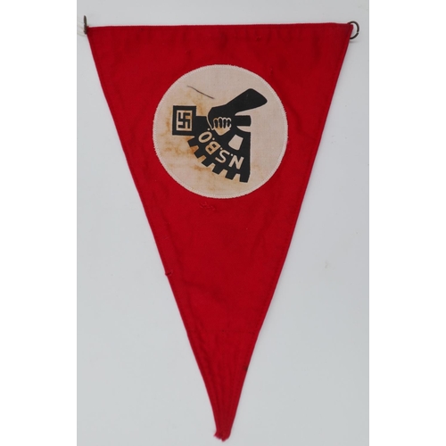 2053 - Third Reich National Socialist Factory Cell Organization sports pennant. Each organisation were requ... 