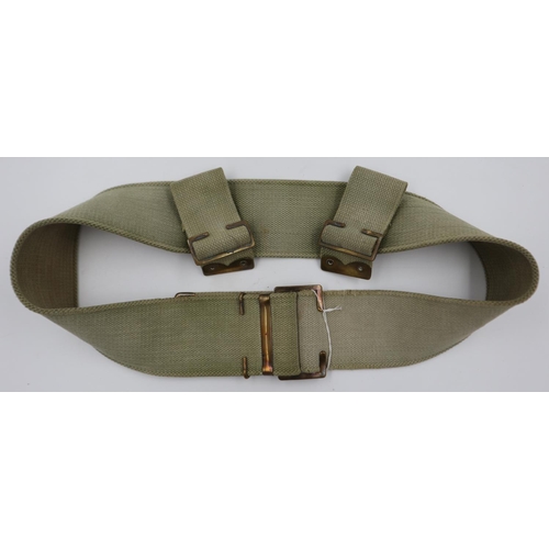 2059 - WWI British 1908 pattern webbing belt. UK P&P Group 1 (£16+VAT for the first lot and £2+VAT for subs... 