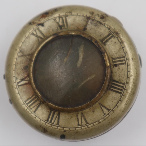 2068 - WWI Imperial German Trench Art Pocket Watch Protection Case. UK P&P Group 1 (£16+VAT for the first l... 