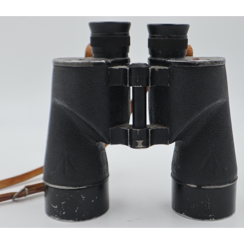 2077 - Charles Frank, Glasgow: British military issue 7 x 50 field binoculars, with board arrow marking. UK... 