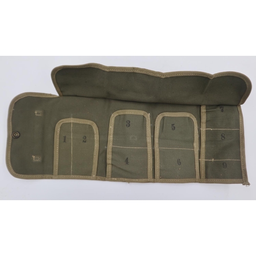 2082 - WWII US M13 spare parts wallet for 30 Cal Machine Gun. UK P&P Group 1 (£16+VAT for the first lot and... 