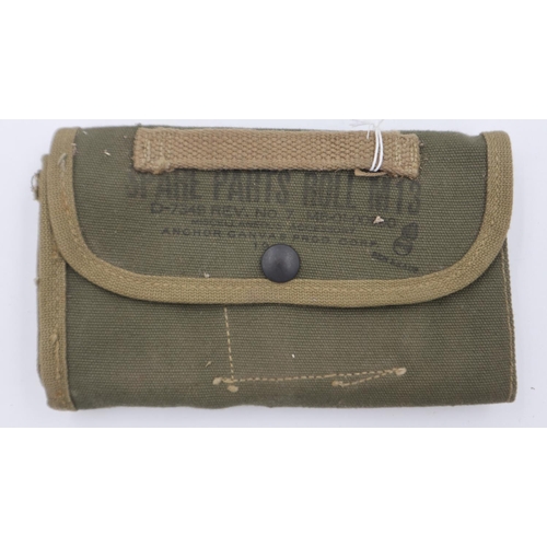 2082 - WWII US M13 spare parts wallet for 30 Cal Machine Gun. UK P&P Group 1 (£16+VAT for the first lot and... 