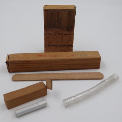 2094 - Rare WWI German Testing Kit (empty and un-used) for Trench Fever. UK P&P Group 1 (£16+VAT for the fi... 