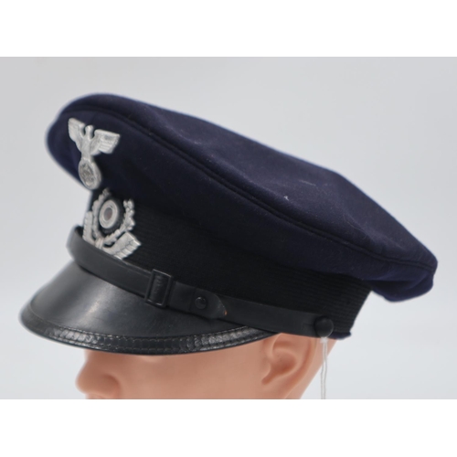 2104 - Bahnschutzpolizei (BSP Railway Protection Police) NCOs Visor Cap. The BSP were tasked with railway s... 