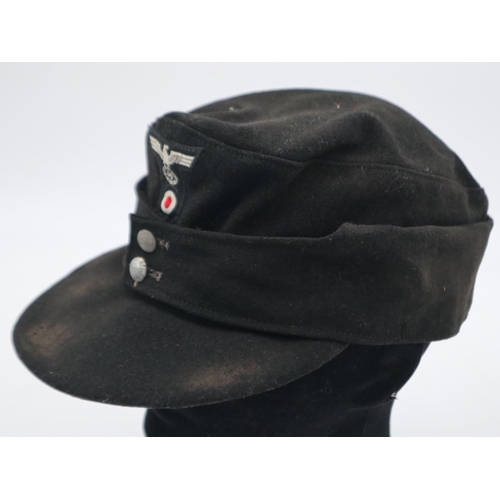 2108 - WWII German Panzer M43 Cap. UK P&P Group 2 (£20+VAT for the first lot and £4+VAT for subsequent lots... 