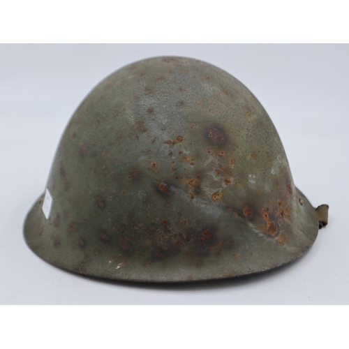 2112 - 1950s British Mk IV helmet, with liner. UK P&P Group 2 (£20+VAT for the first lot and £4+VAT for sub... 