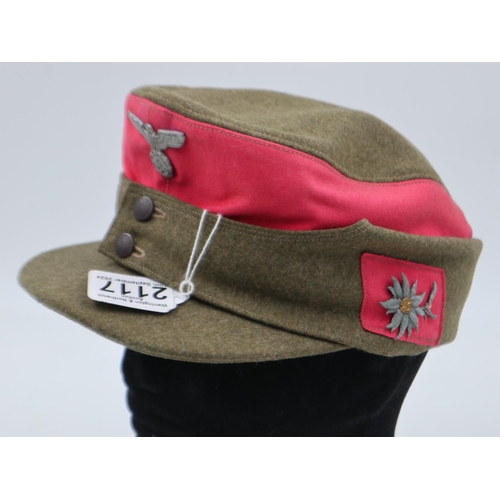 2117 - Third Reich Enlisted mans SA Troopers Alpenland M43 Winter Ski Cap. UK P&P Group 2 (£20+VAT for the ... 