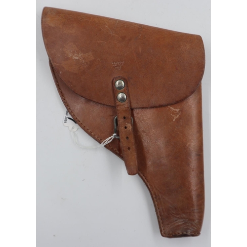 2147 - Tan leather revolver holster. UK P&P Group 1 (£16+VAT for the first lot and £2+VAT for subsequent lo... 