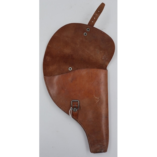 2147 - Tan leather revolver holster. UK P&P Group 1 (£16+VAT for the first lot and £2+VAT for subsequent lo... 