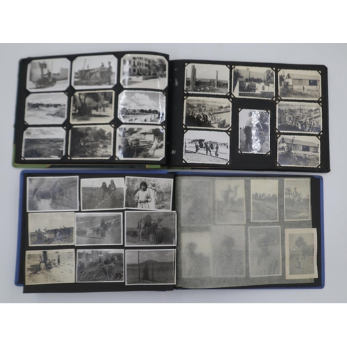 2151 - Two German photograph albums from what appears to be North Africa. Lots of vehicle pictures includin... 