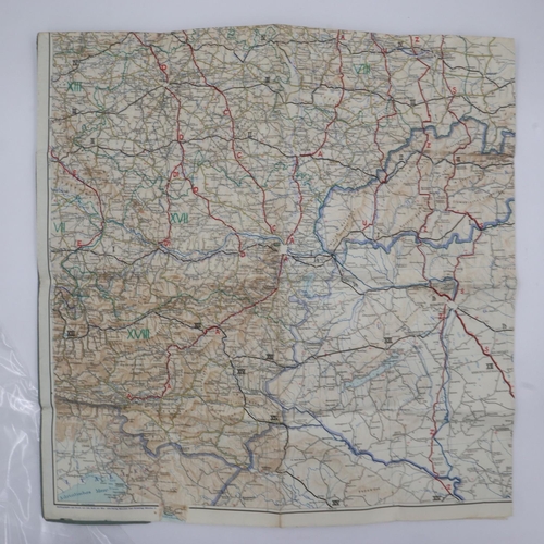 2157 - WWII German Military Issue Map of East Germany (Including East Prussia, Danzig, Stettin, Breslau but... 