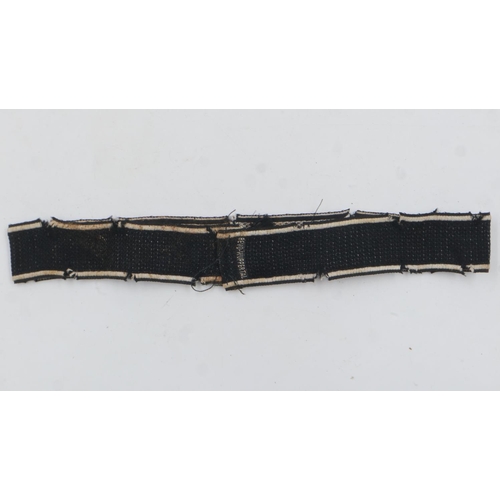 2162 - Third Reich SS-Polizei-Division cuff title, removed from a uniform. Marked Beveo-Wuppertal. Passes t... 