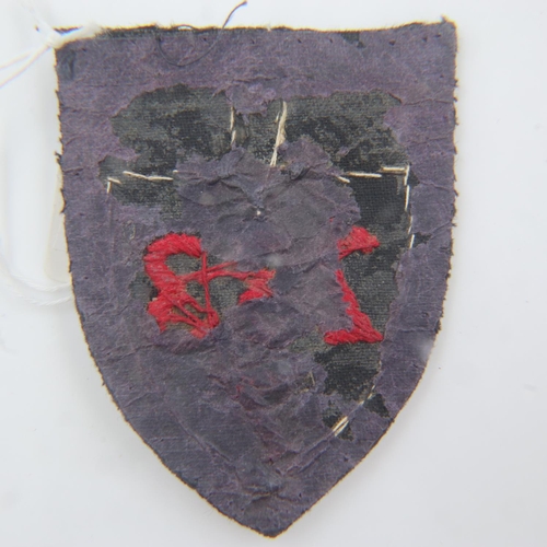 2171 - WWII German RAD Officers Bullion Gau Patch for district 233/7. UK P&P Group 1 (£16+VAT for the first... 