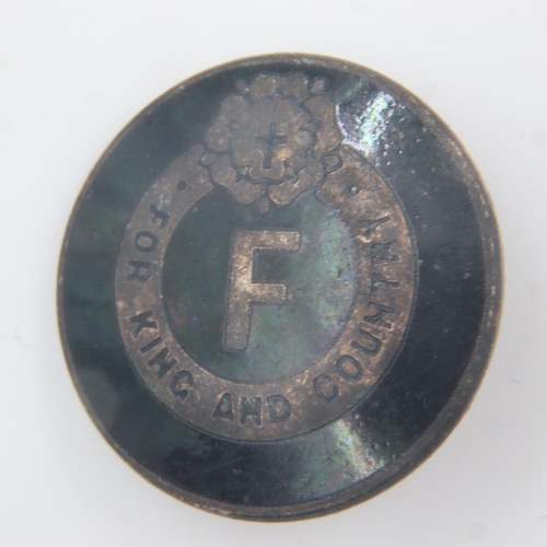 2187 - A British Union of Fascists enamelled lapel badge. Has serial number on the reverse. UK P&P Group 1 ... 