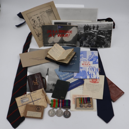 2208 - British WWII medal group to Major JSC Chandler, RA, with miniatures (including GSM with SE Asia 1945... 