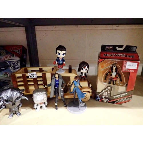 1007 - Eight mixed toys, including a boxed Katana from Suicide Squad by DC Not available for in-house P&P