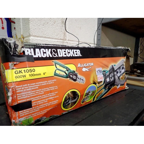 1768 - Black & Decker GK1050 electric Alligator saw. All electrical items in this lot have been PAT tested ... 