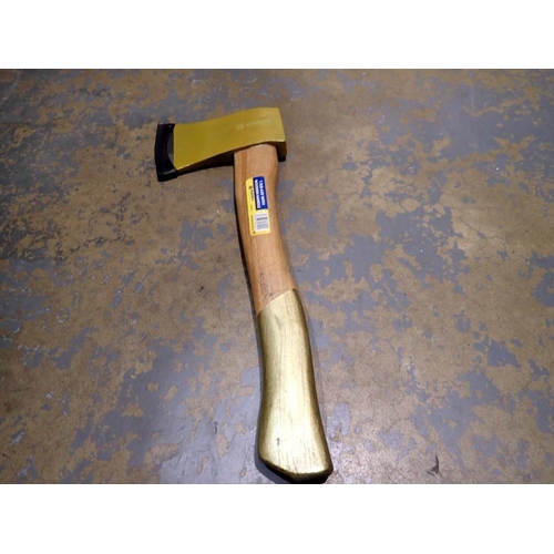 1823 - New Marksman 1.5lb wooden handled hand axe. Not available for in-house P&P