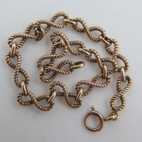 19 - 9ct gold bracelet, L: 18 cm, 6.8g. In good order with no issues noted. UK P&P Group 0 (£6+VAT for th... 