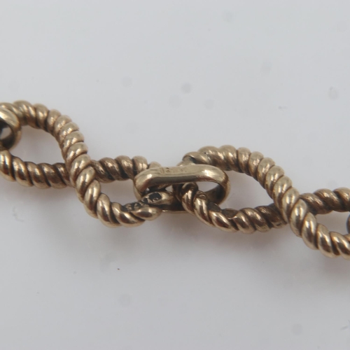 19 - 9ct gold bracelet, L: 18 cm, 6.8g. In good order with no issues noted. UK P&P Group 0 (£6+VAT for th... 