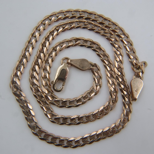 3 - 9ct gold neck chain, 13.2g, L: 45 cm. UK P&P Group 1 (£16+VAT for the first lot and £2+VAT for subse... 