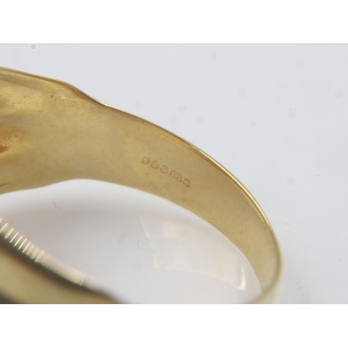 38 - 9ct tri-coloured gold ring, size P, 1.8g. UK P&P Group 0 (£6+VAT for the first lot and £1+VAT for su... 